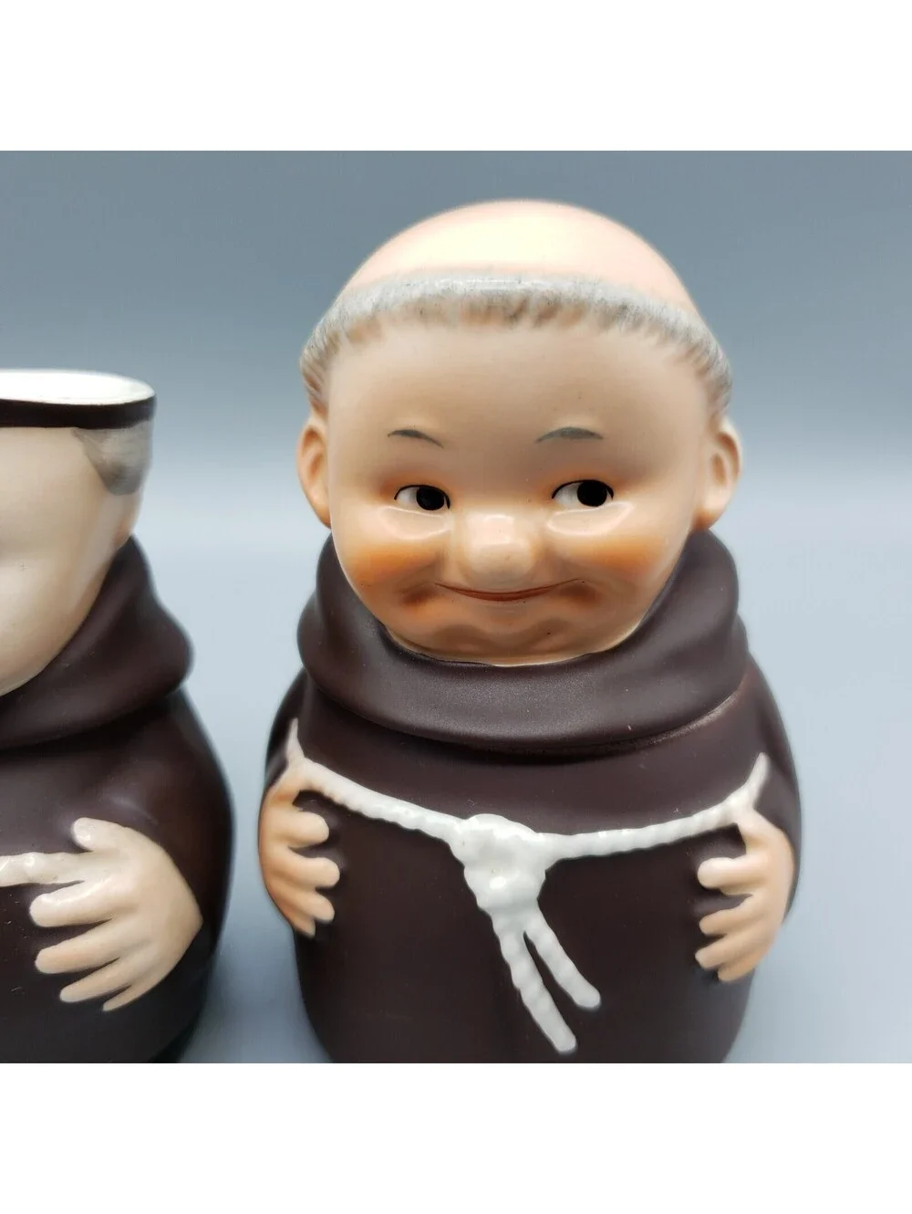 Vintage Goebel Friar Tuck Creamer and Covered Sugar Western Germany